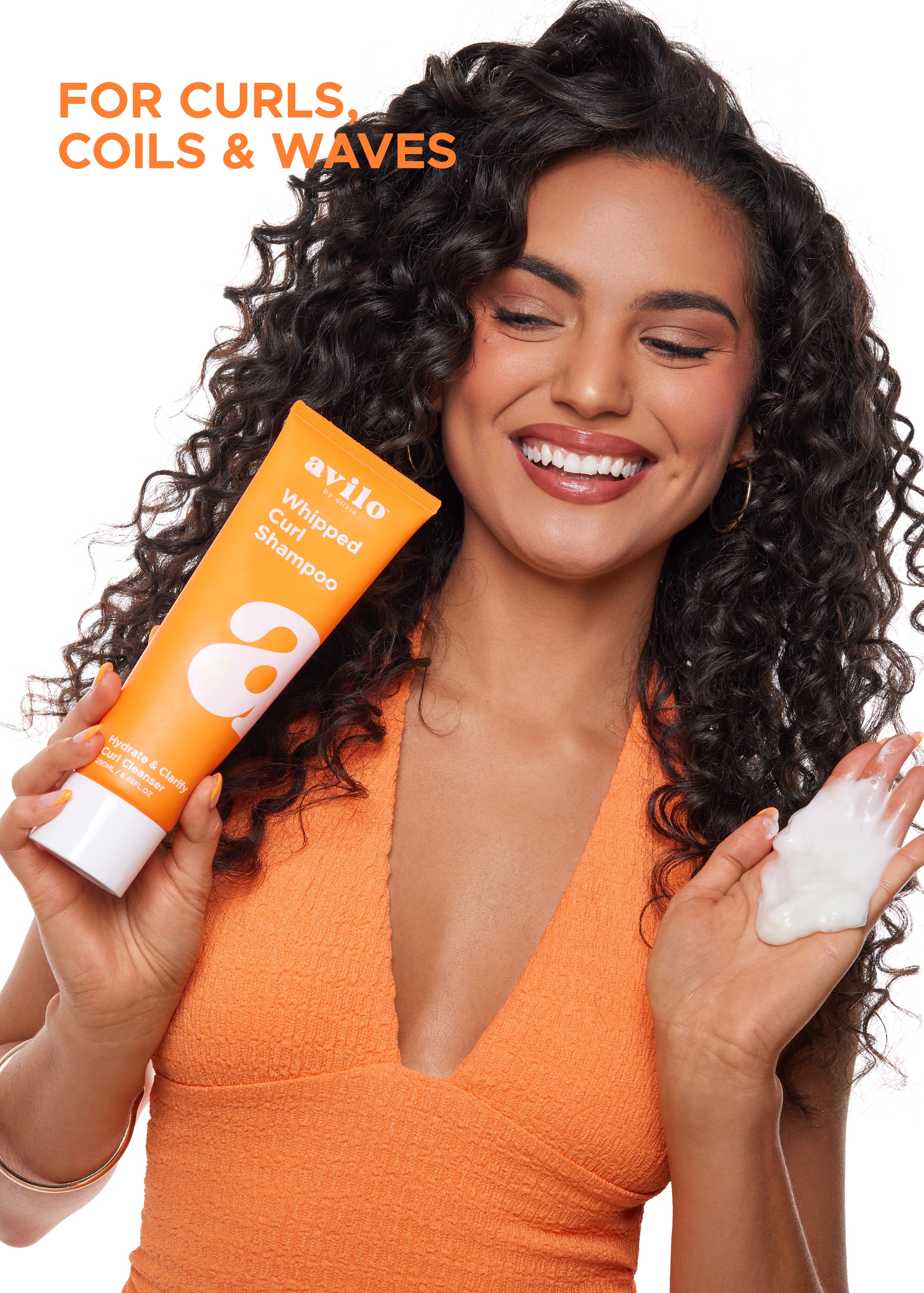 Avilo haircare products designed for curly hair