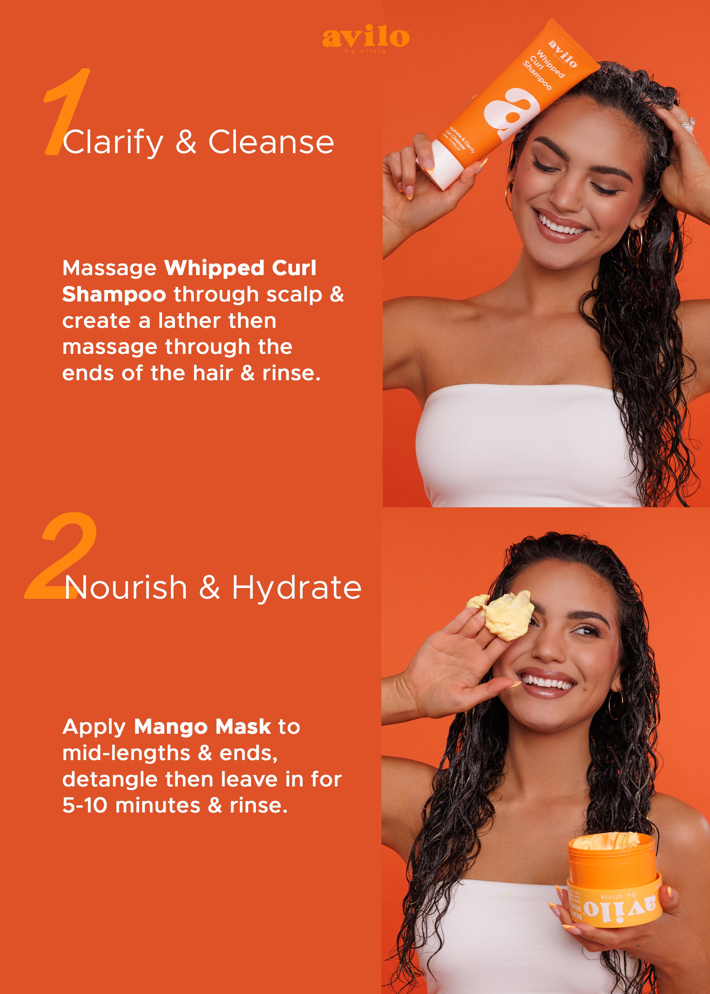 How to use Avilo curl care products step by step