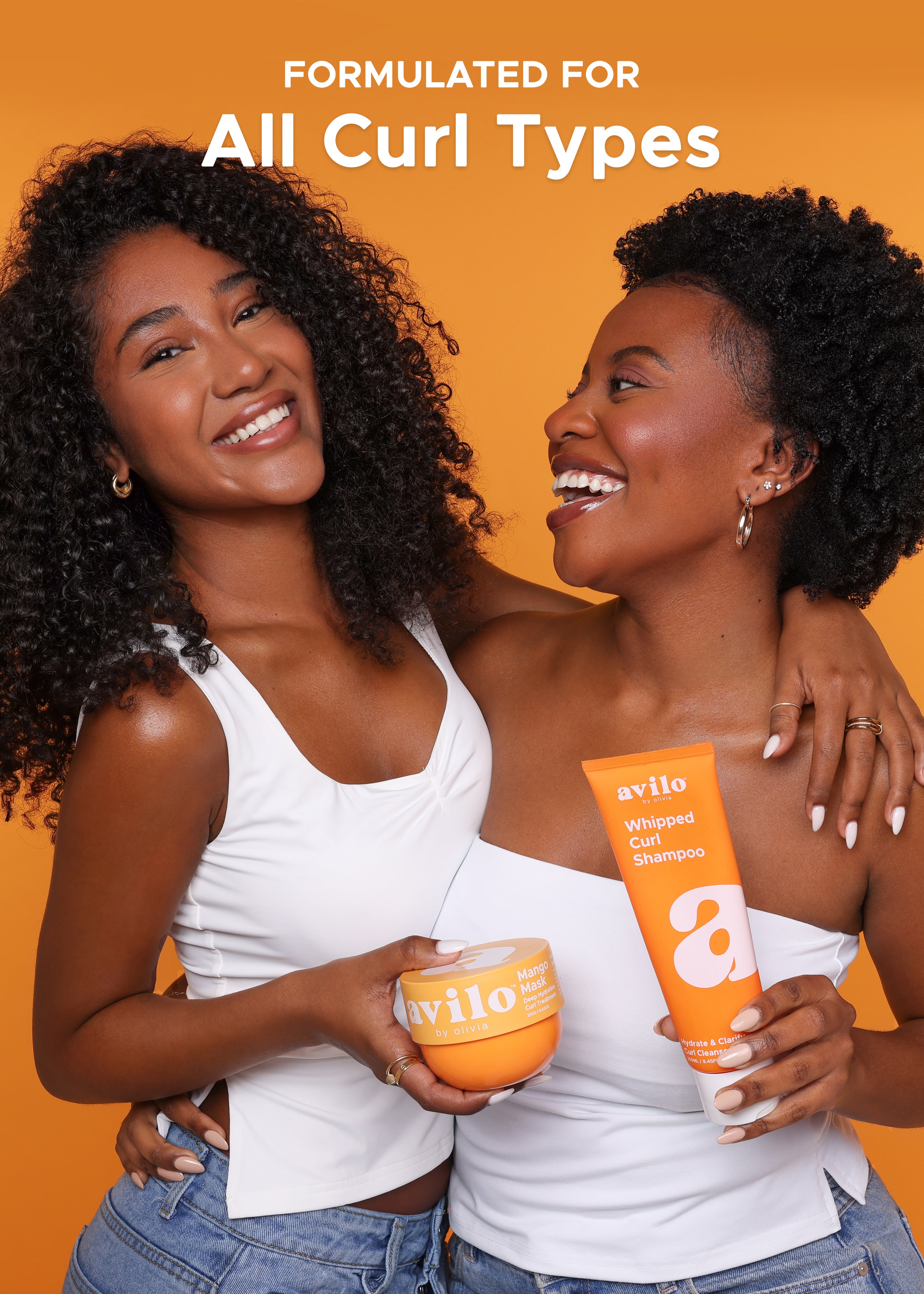 Avilo curl products suitable for all curl types