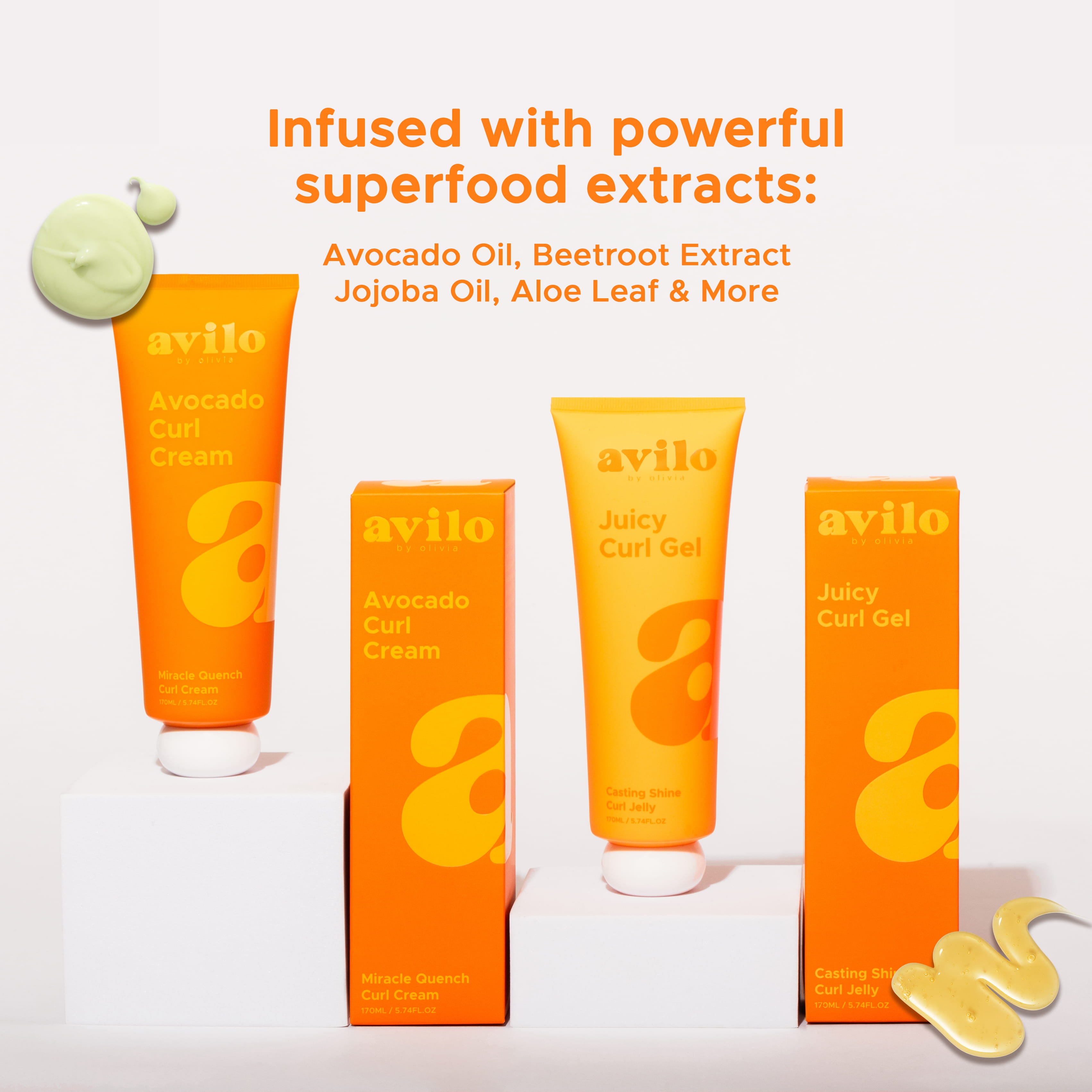 Avilo hair care products including cream